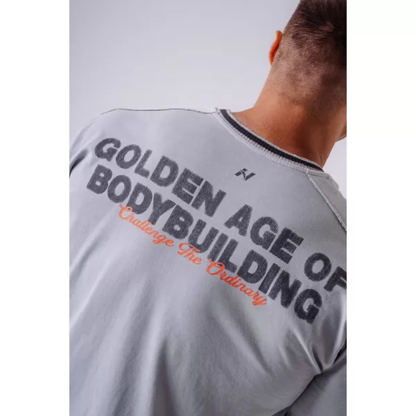 Moške majice s kratkimi rokavi NEBBIA OLYMPIA MUSCLE COVER 942 SVETLO SIVA 
