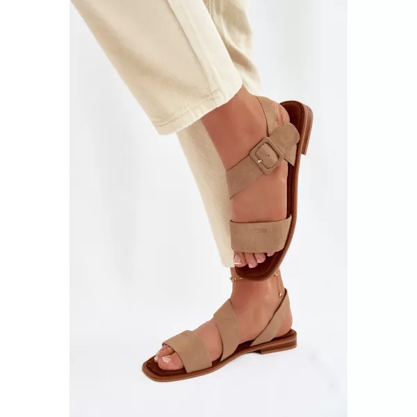  Ženske sandale BIG STAR SHOES TT274491 BEŽ 