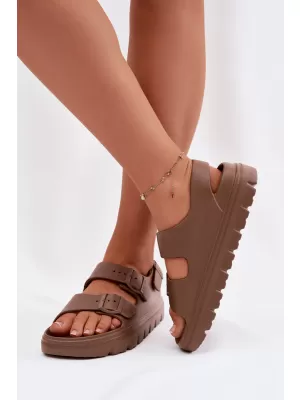 Ženske sandale BIG STAR SHOES TT274A035 RJAVA/BEŽ