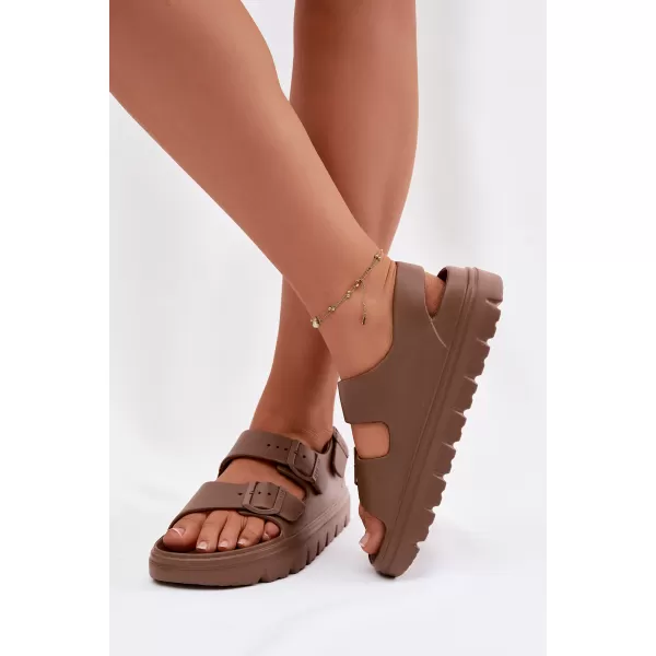  Ženske sandale BIG STAR SHOES TT274A035 RJAVA/BEŽ 