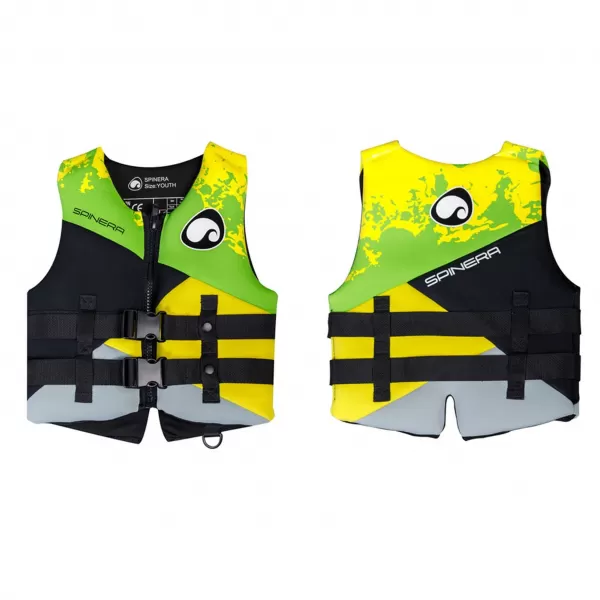  Plavalni brezrokavnik SPINERA Youth Neopren 50N ZELENA/RUMENA 