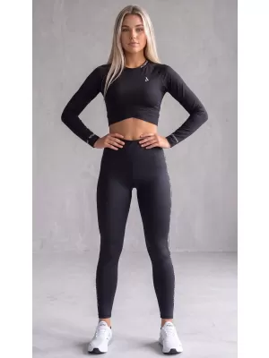 Ženske vrhunske dolge pajkice (nove velikosti) ALTISPORT VOJ/ALW021LEG05 ČRNA