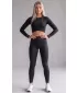 Ženske vrhunske dolge pajkice (nove velikosti) ALTISPORT VOJ/ALW021LEG05 ČRNA