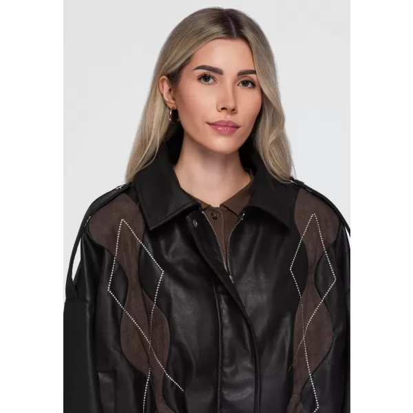  Ženska jakna OMBRE OW-JT-E0004 RJAVA 