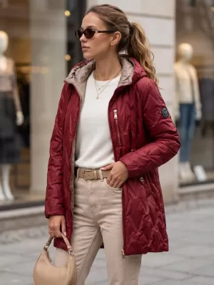 Ženska jakna DSTREET TY5771 BORDO