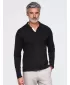 Moška majica s kratkimi rokavi z ovratnikom OMBRE OM-POLS-0138 ČRNA