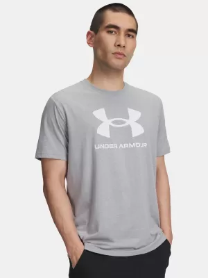 Moška majica s kratkimi rokavi UNDER ARMOUR UA SPORTSTYLE LOGO UPDATE SS 1382911-037 SIVA