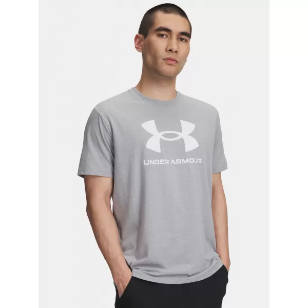  Moška majica s kratkimi rokavi UNDER ARMOUR UA SPORTSTYLE LOGO UPDATE SS 1382911-037 SIVA 
