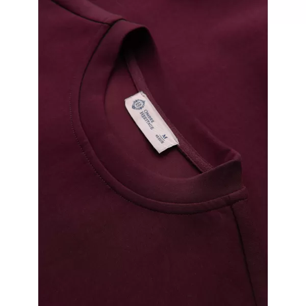  Moški pulover OMBRE OM-SSNZ-0267 BORDO 
