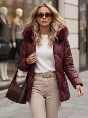 Ženska jakna DSTREET TY5813 BORDO