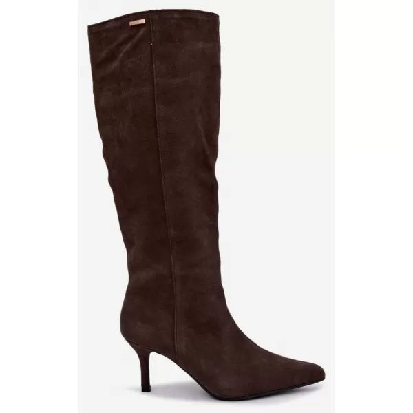  Ženski škornji BIG STAR SHOES UU274495 RJAVE/BEŽ SENCE 