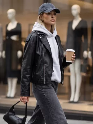 Ženska jakna DSTREET TY5917 ČRNA
