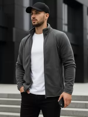 Moški pulover DSTREET BX4772 TEMNO SIVA