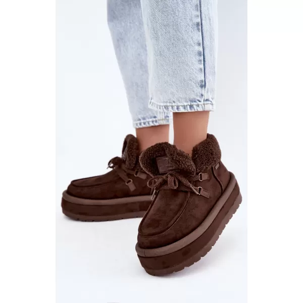  Ženski čevlji BIG STAR SHOES UU274214 RJAVE/BEŽ SENCE 