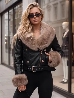 Ženska jakna DSTREET TY5981 ČRNA