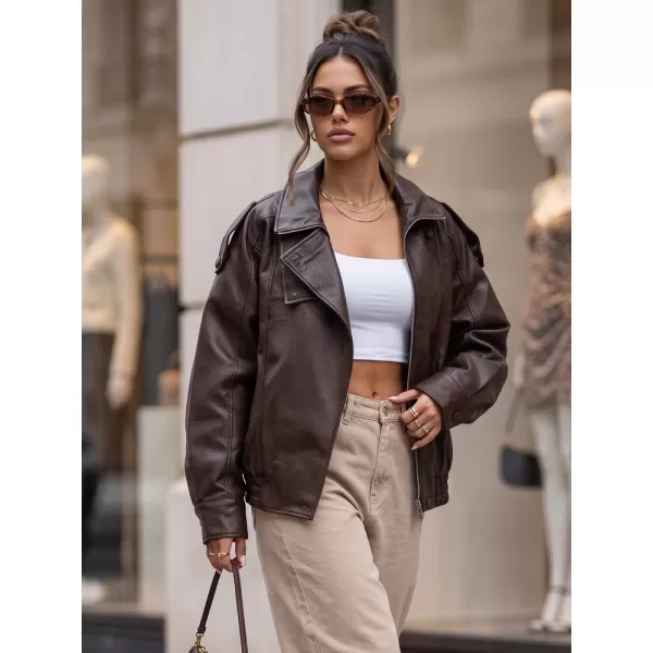  Ženska jakna DSTREET TY5961 RJAVA 