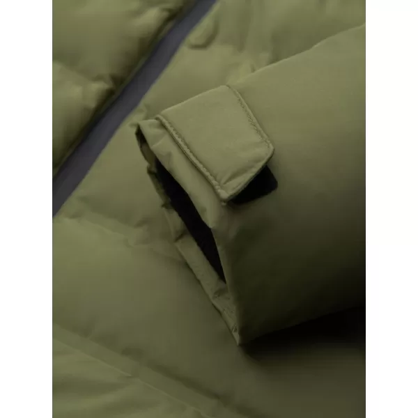  Moška zimska prešita jakna OMBRE OM-JAHP-0305 OLIVNO 