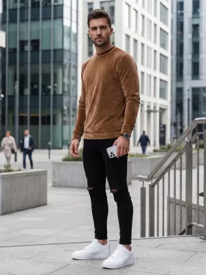 Moški pulover DSTREET BX5530 KARAMELA