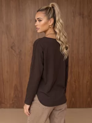 Ženska bluza DSTREET RY2942 RJAVA