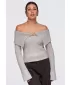 Ženski pulover OMBRE OW-SW-E0011 TAUPE