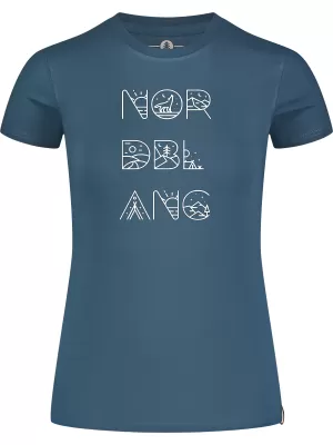 Ženska majica s kratkimi rokavi NORDBLANC RESCUE NBSLT8178 MODRA