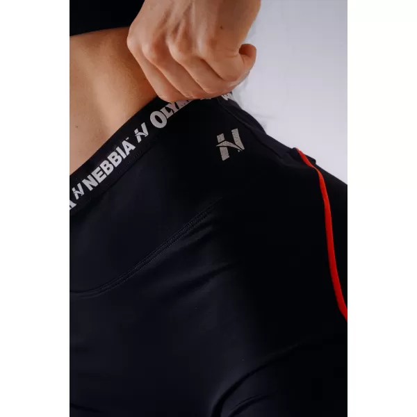  Ženske kratke hlače NEBBIA OLYMPIA HIGH-WAIST 937 ČRNA 