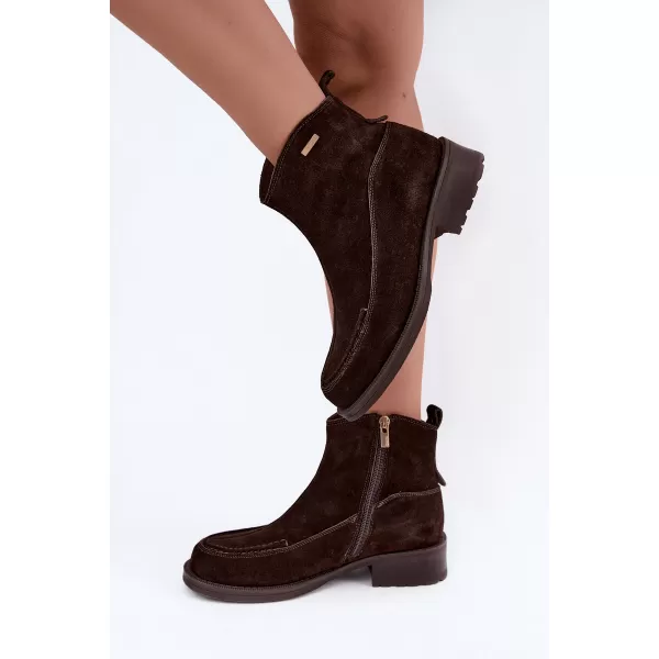  Ženski gležnjarji BIG STAR SHOES UU274602 RJAVE/BEŽ SENCE 