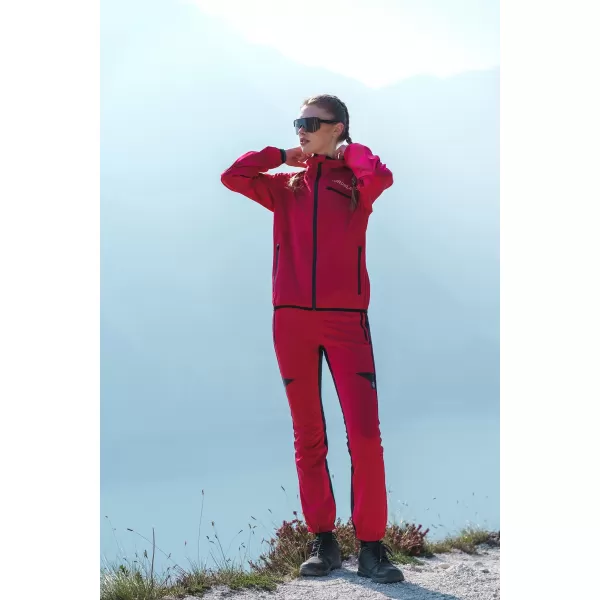  Ženske nepremočljive hlače za več športov NORDBLANC ELISA NBSPL8326 ROZA 