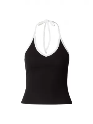 Ženski top URBAN CLASSICS TB8352A-20671 ČRNA/UMAZANO BELA