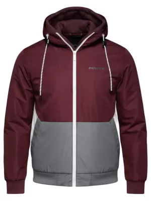 Moška jakna OMBRE C584 BORDO IN SIVA