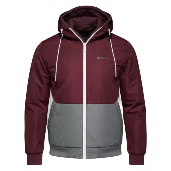  Moška jakna OMBRE C584 BORDO IN SIVA 
