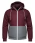 Moška jakna OMBRE C584 BORDO IN SIVA