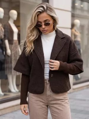 Ženski plašč DSTREET NY0843 RJAVA