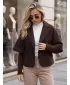Ženski plašč DSTREET NY0843 RJAVA