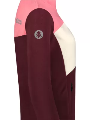 Lahek ženski pulover iz flisa NORDBLANC BEECH NBSFL8375 BORDO