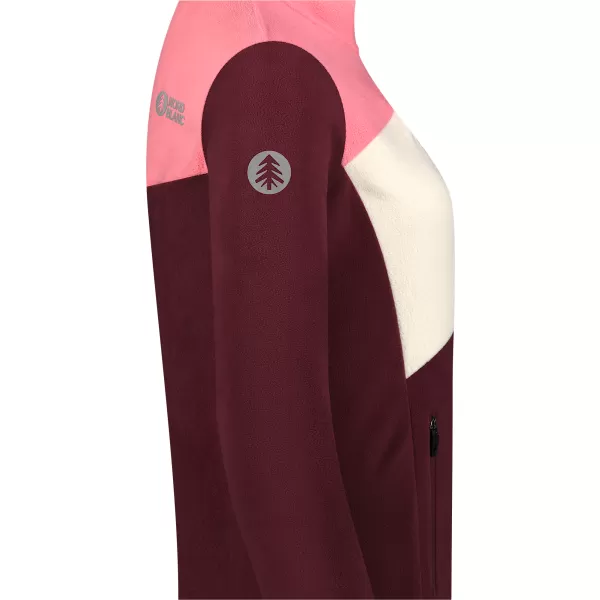  Lahek ženski pulover iz flisa NORDBLANC BEECH NBSFL8375 BORDO 