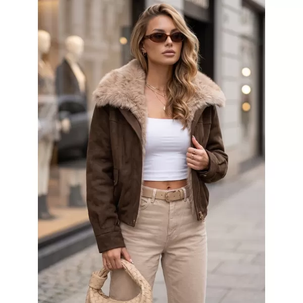 Ženska jakna DSTREET TY5698 RJAVA 
