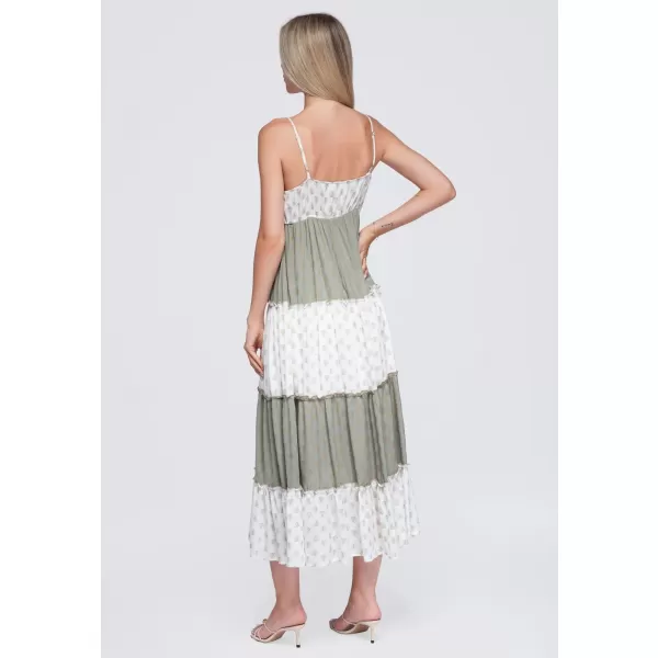  Obleka OMBRE OW-DLR-E0007 ZELENA 