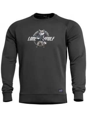 Moški pulover PENTAGON HAWK SWEATER LONE WOLF K09019-LO ČRNA