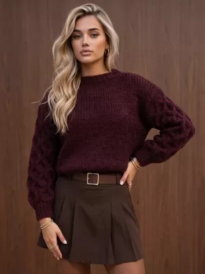 Ženski pulover DSTREET MY2673 VIJOLIČNA