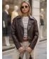 Ženska jakna DSTREET TY5920 RJAVA