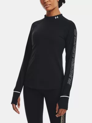 Ženska majica s kratkimi rokavi UNDER ARMOUR UA OUTRUN THE COLD LS 1373208-001 ČRNA