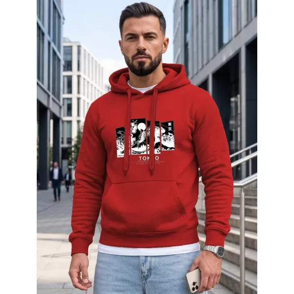  Moški pulover DSTREET NX5146BX-18-09 RDEČA 
