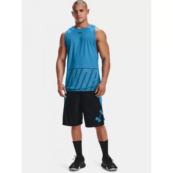  Moški brezrokavnik UNDER ARMOUR UA BASELINE REVERSIBLE TANK 1361899-422 MODRA 