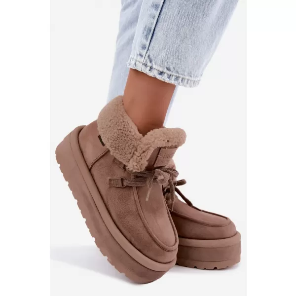  Ženski snežaki BIG STAR SHOES UU274215 BEŽ 