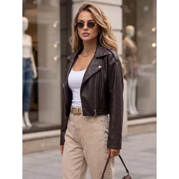  Ženska jakna DSTREET TY5954 RJAVA 