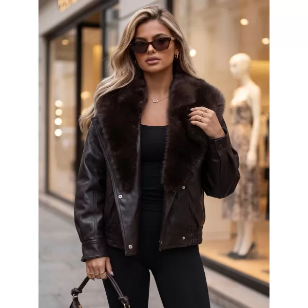  Ženska jakna DSTREET TY6027 RJAVA 