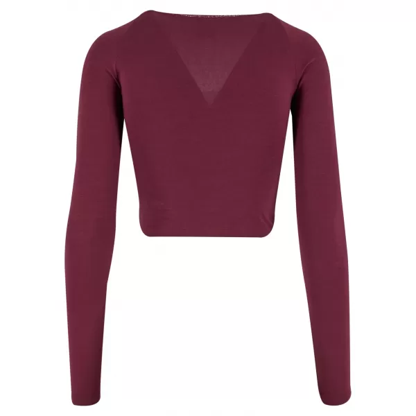  Ženska majica s kratkimi rokavi URBAN CLASSICS TB7729-01151 ČEŠNJA 