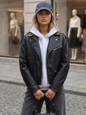 Ženska jakna DSTREET TY5917 ČRNA