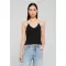Ženski top URBAN CLASSICS TB8352A-20671 ČRNA/UMAZANO BELA